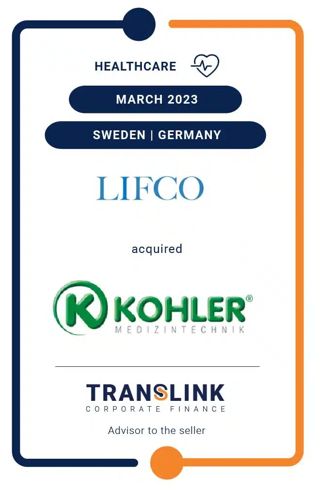 Landpoint, Now Part Of Translink Germany, Exclusively Advised The Shareholders Of KOHLER Medizintechnik On This transaction