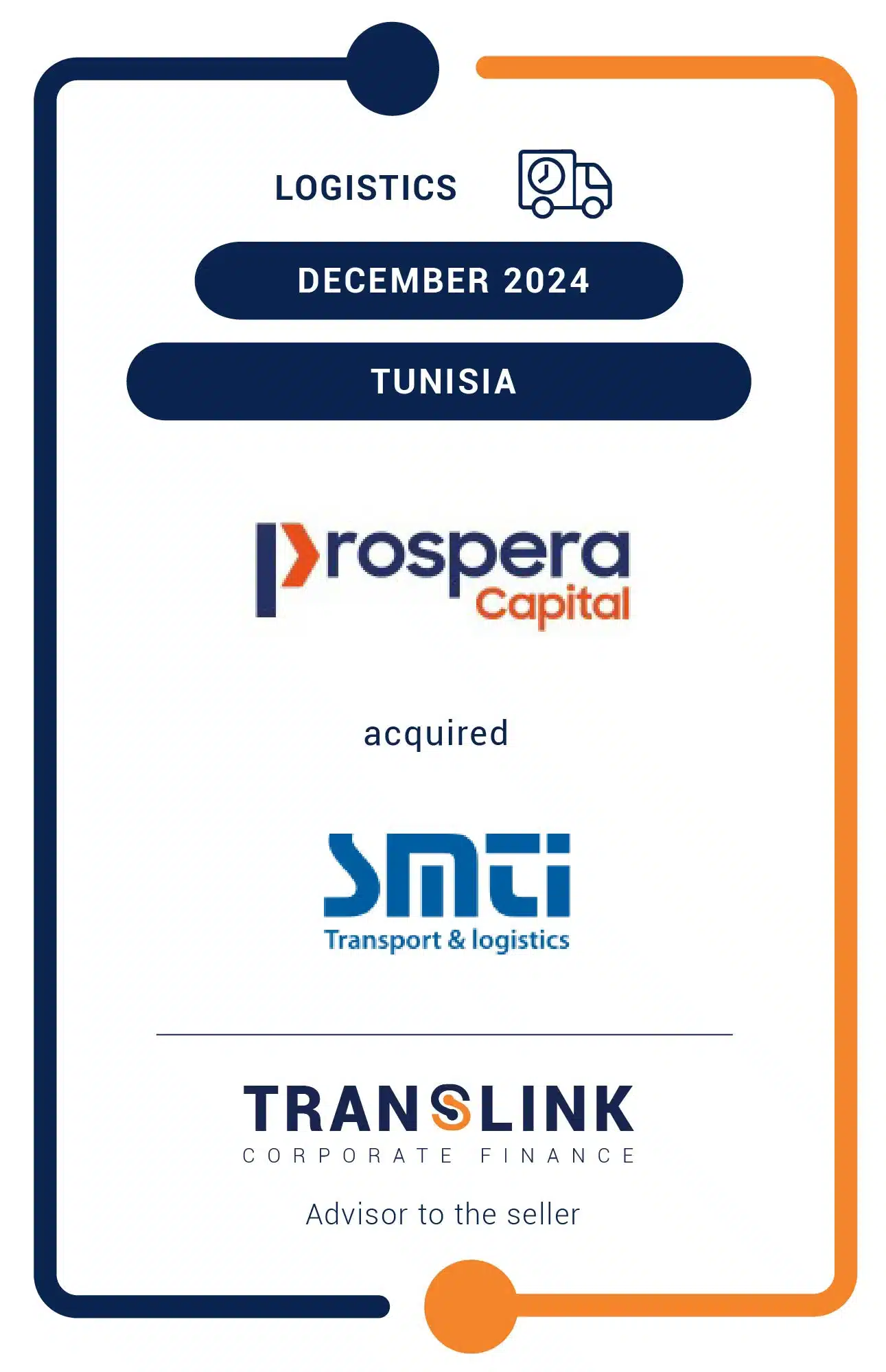 Translink Corporate Finance acted as the advisor to SMTI on the sale to Prospera